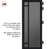 Urban Ultimate® Room Divider Suburban 4 Pane Door Pair DD6411T - Tinted Glass with Matching Side - Colour & Size Options