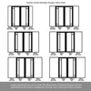 Room Divider - Handmade Eco-Urban® Suburban with Two Sides DD6411F - Frosted Glass - Premium Primed - Colour & Size Options