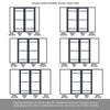 Room Divider - Handmade Eco-Urban® Malvan with Two Sides DD6414F - Frosted Glass - Premium Primed - Colour & Size Options