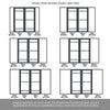 Room Divider - Handmade Eco-Urban® Malvan with Two Sides DD6414C - Clear Glass - Premium Primed - Colour & Size Options