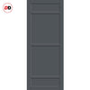 Malvan 4 Panel Solid Wood Internal Door UK Made DD6414 - Eco-Urban® Stormy Grey Premium Primed