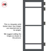 Room Divider - Handmade Eco-Urban® Malvan with Two Sides DD6414F - Frosted Glass - Premium Primed - Colour & Size Options