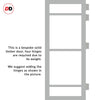 Urban Ultimate® Room Divider Malvan 4 Pane Door DD6414F - Frosted Glass with Matching Side - Colour & Size Options