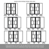 Room Divider - Handmade Eco-Urban® Milan with Two Sides DD6422F - Frosted Glass - Premium Primed - Colour & Size Options