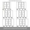 Room Divider - Handmade Eco-Urban® Milan with Two Sides DD6422C - Clear Glass - Premium Primed - Colour & Size Options