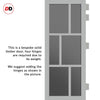 Urban Ultimate® Room Divider Milan 6 Pane Door Pair DD6422T - Tinted Glass with Matching Sides - Colour & Size Options
