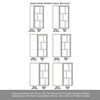 Room Divider - Handmade Eco-Urban® Milan Door DD6422C - Clear Glass - Premium Primed - Colour & Size Options