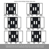 Room Divider - Handmade Eco-Urban® Tokyol with Two Sides DD6423C - Clear Glass - Premium Primed - Colour & Size Options