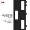 Room Divider - Handmade Eco-Urban® Tokyo Door DD6423C - Clear Glass - Premium Primed - Colour & Size Options