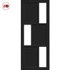 Room Divider - Handmade Eco-Urban® Tokyo Door DD6423C - Clear Glass - Premium Primed - Colour & Size Options