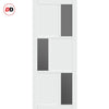 Urban Ultimate® Room Divider Tokyo 3 Pane 3 Panel Door DD6423T - Tinted Glass with Matching Side - Colour & Size Options