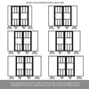 Room Divider - Handmade Eco-Urban® Queensland with Two Sides DD6424F - Frosted Glass - Premium Primed - Colour & Size Options