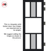 Urban Ultimate® Room Divider Tasmania 7 Pane Door DD6425CF Clear Glass(1 FROSTED PANE) with Matching Side - Colour & Size Options