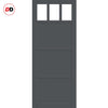 Bespoke Handmade Eco-Urban® Lagos 3 Pane 3 Panel Double Absolute Evokit Pocket Door DD6427SG Frosted Glass - Colour Options