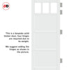 Urban Ultimate® Room Divider Lagos 3 Pane 3 Panel Door Pair DD6427F - Frosted Glass with Matching Sides - Colour & Size Options