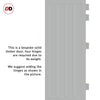 Sintra 4 Panel Solid Wood Internal Door Pair UK Made DD6428 - Eco-Urban® Mist Grey Premium Primed