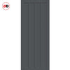 Sintra 4 Panel Solid Wood Internal Door UK Made DD6428 - Eco-Urban® Stormy Grey Premium Primed