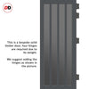 Urban Ultimate® Room Divider Sintra 4 Pane Door Pair DD6428T - Tinted Glass with Matching Sides - Colour & Size Options