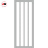 Room Divider - Handmade Eco-Urban® Sintra with Two Sides DD6428F - Frosted Glass - Premium Primed - Colour & Size Options