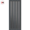 Urban Ultimate® Room Divider Sintra 4 Pane Door Pair DD6428T - Tinted Glass with Matching Sides - Colour & Size Options