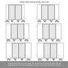 Room Divider - Handmade Eco-Urban® Sintra with Two Sides DD6428F - Frosted Glass - Premium Primed - Colour & Size Options