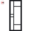 Urban Ultimate® Room Divider Isla 6 Pane Door DD6429F - Frosted Glass with Full Glass Side - Colour & Size Options