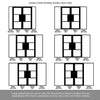 Room Divider - Handmade Eco-Urban® Breda with Two Sides DD6439F - Frosted Glass - Premium Primed - Colour & Size Options