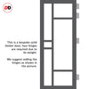 Bespoke Room Divider - Eco-Urban® Isla Door Pair DD6429C - Clear Glass with Full Glass Side - Premium Primed - Colour & Size Options