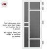 Urban Ultimate® Room Divider Isla 6 Pane Door Pair DD6429T - Tinted Glass with Matching Sides - Colour & Size Options