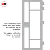 Urban Ultimate® Room Divider Jura 5 Pane 1 Panel Door DD6431F - Frosted Glass with Matching Side - Colour & Size Options