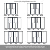 Room Divider - Handmade Eco-Urban® Arran with Two Sides DD6432F - Frosted Glass - Premium Primed - Colour & Size Options