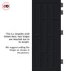 Caledonia 10 Panel Solid Wood Internal Door UK Made DD6433 - Eco-Urban® Shadow Black Premium Primed