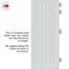 Handmade Eco-Urban Skye 4 Panel Door Pair DD6435 - White Premium Primed