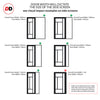 Bespoke Room Divider - Eco-Urban® Morningside Door DD6437F - Frosted Glass with Full Glass Side - Premium Primed - Colour & Size Options