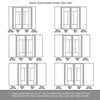 Room Divider - Handmade Eco-Urban® Portobello with Two Sides DD6438F - Frosted Glass - Premium Primed - Colour & Size Options