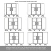 Room Divider - Handmade Eco-Urban® Breda with Two Sides DD6439C - Clear Glass - Premium Primed - Colour & Size Options