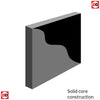 Image of solid core door construction