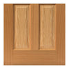 Double Sliding Door & Track - Dean Oak Doors - Clear Glass - Prefinished