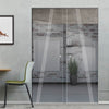 Dean 8mm Clear Glass - Obscure Printed Design - Double Absolute Pocket Door