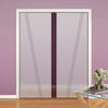 Dean 8mm Obscure Glass - Obscure Printed Design - Double Evokit Pocket Door