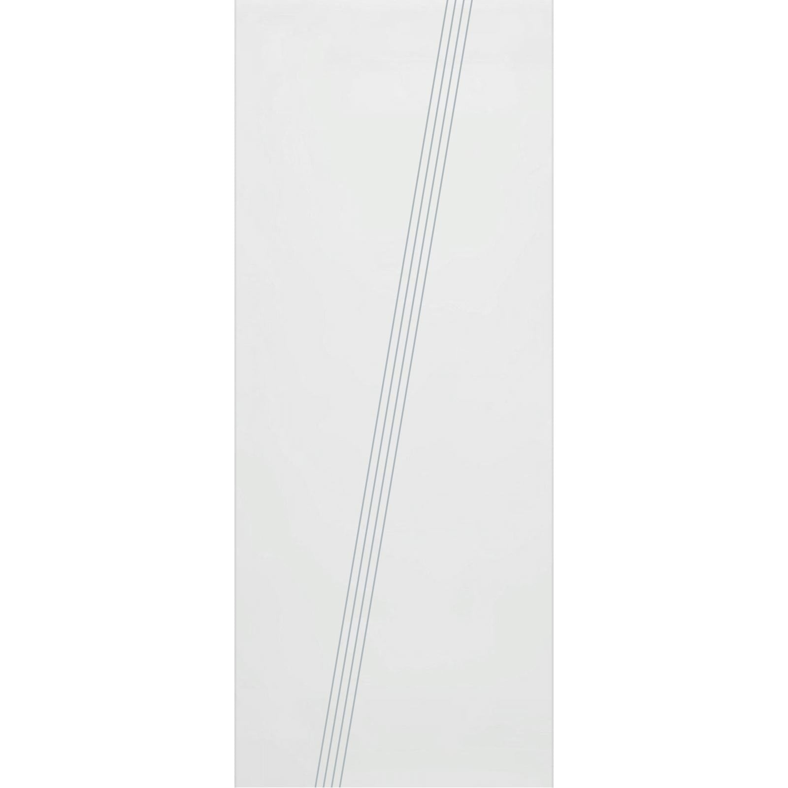 Single Glass Sliding Door - Dean 8mm Obscure Glass - Clear Printed Design - Planeo 60 Pro Kit