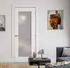 Bespoke Denver White Primed Shaker Internal Door - Frosted Glass