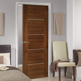 Image: Bespoke Valencia Prefinished Walnut Internal Door