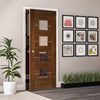 Bespoke Valencia Glazed Walnut Internal Door - Prefinished