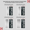 Cottage Style Debonaire 2 Composite Front Door Set with Single Side Screen - Hnd Abstract Glass - Shown in Anthracite Grey