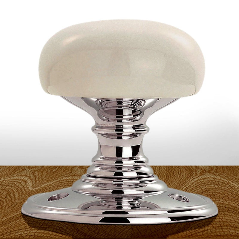 DK34PWCP Delamain Porcelain Mortice Knob Handles