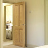J B Kind Oak Classic Derwent Fire Door - 1/2 Hour Fire Rated
