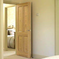 J B Kind Oak Classic Derwent Fire Door - 1/2 Hour Fire Rated