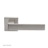 European TC5 Techna Lever Latch Handles on Square Rose - 4 Finishes