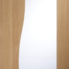 Bespoke Emilia Oak Glazed Door Pair - Stepped Panel Design